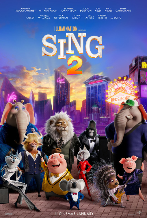 دانلود انیمه Sing 2 2021 آواز 2 یا آوازه خوان 2